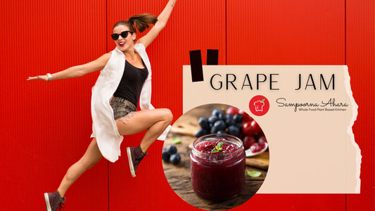 Grape Jam Healthy, Organic, Sugar Free, Plant Based