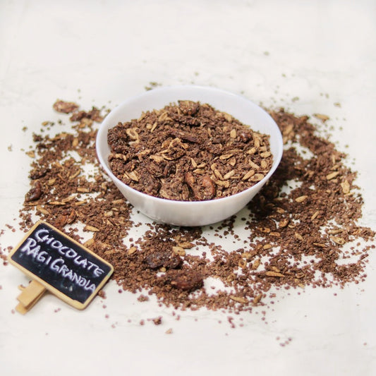 Ragi Millet Granola - Dark Chocolate & Orange | Gluten-free, Diabetic Friendly & Plant-based