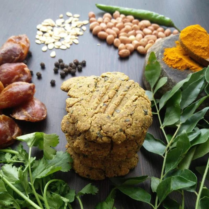 Crunchy Sweet n Spicy Masala Cookies or Khara Biscuit | Plant-based & Gluten-free
