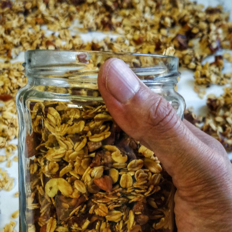 Granola - Dried Banana and Crunchy Almonds | Gluten-free, Diabetic Friendly & Plant-based