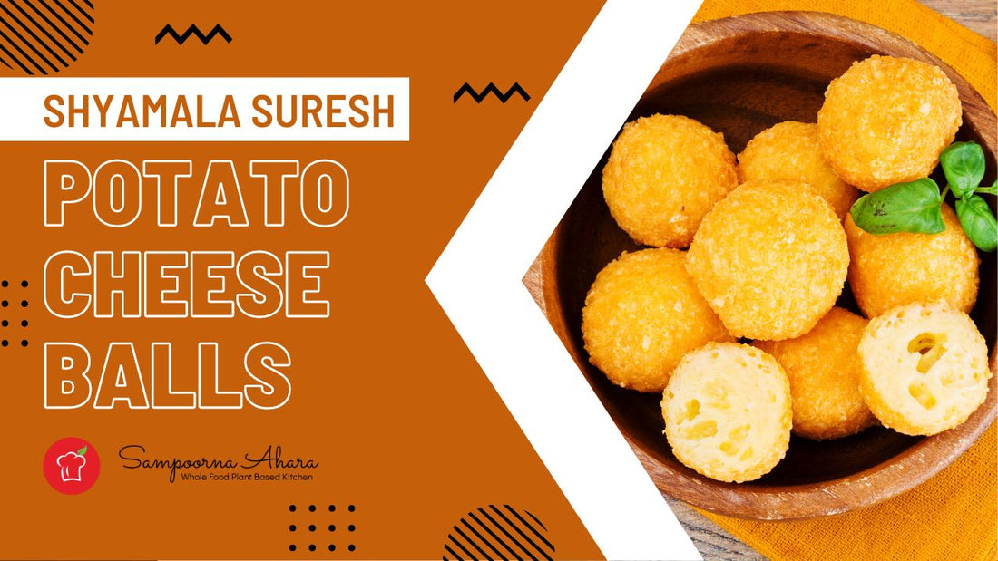 Recipe for Potato Cheese Balls - Vegan, Oil-Free, Plant-Based
