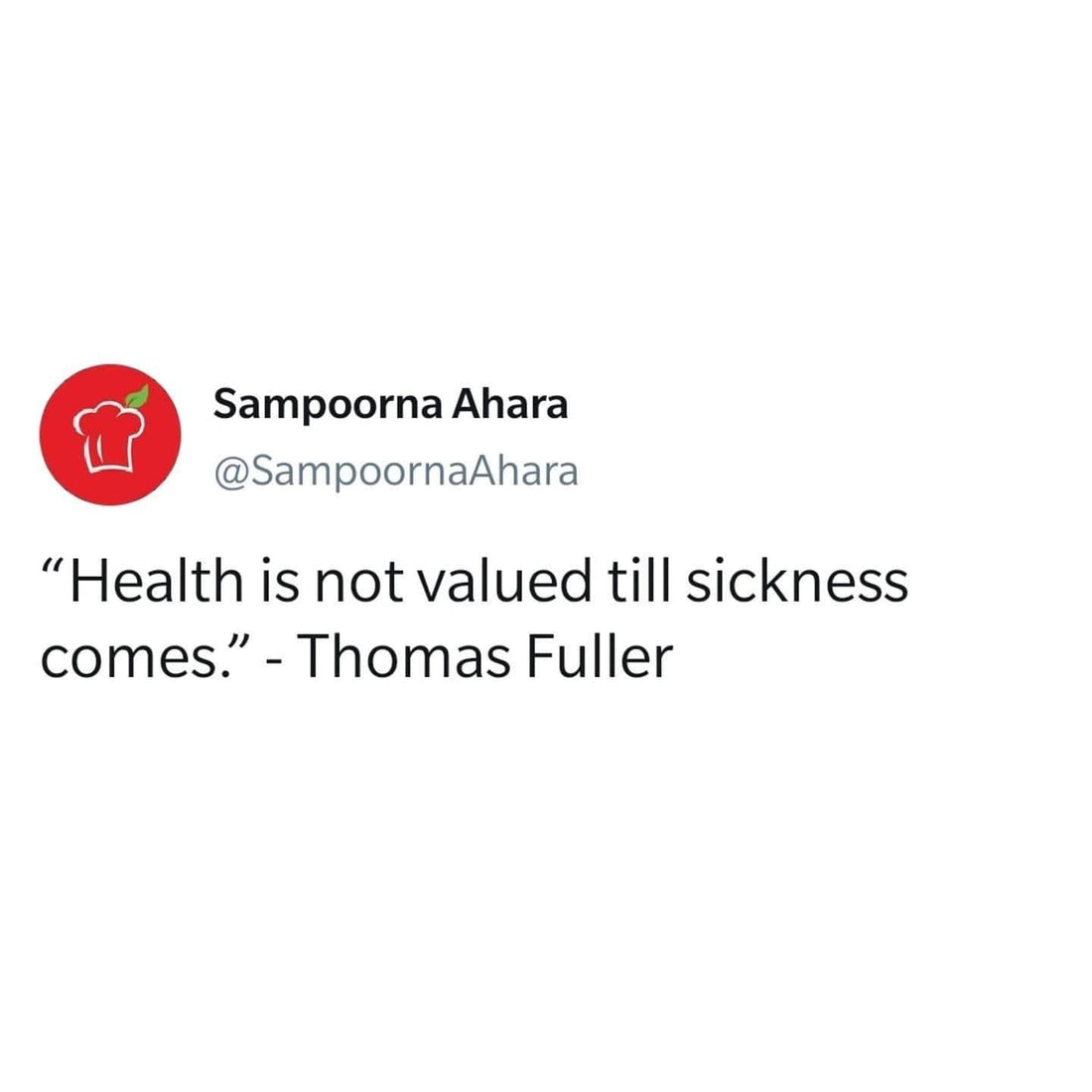 Health is not Valued till Sickness Comes | Sampoorna Ahara - Healthy Food, Tasty Food