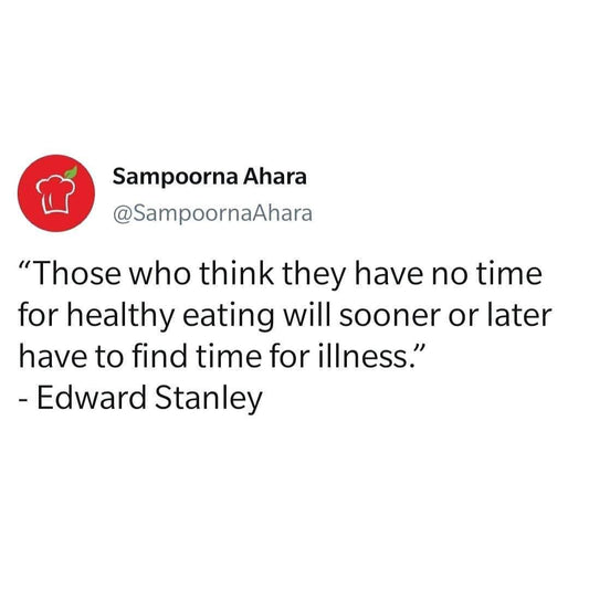 It's all about our priorities.

We... | Sampoorna Ahara - Healthy Food, Tasty Food