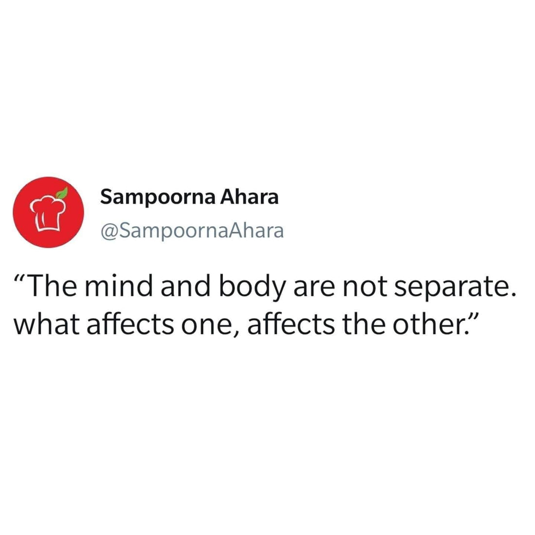Mind and Body: Two Sides of the Same Coin | Sampoorna Ahara - Healthy Food, Tasty Food