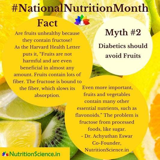 Nutrition Myths Busted: "Diabetics Should Avoid Fruits" | Sampoorna Ahara - Healthy Food, Tasty Food