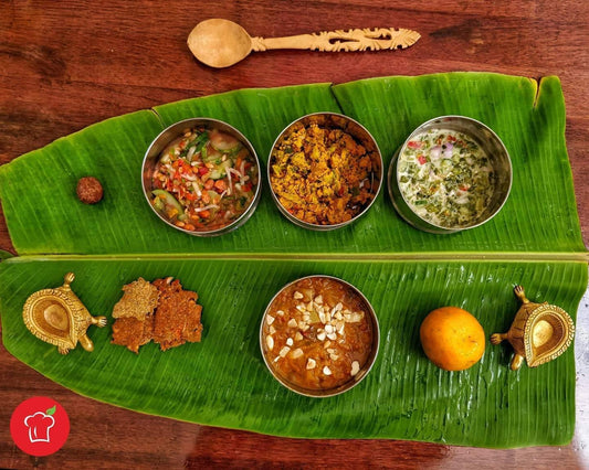 Yummy dishes ready to go on a fresh banana leaf | Sampoorna Ahara - Healthy Food, Tasty Food