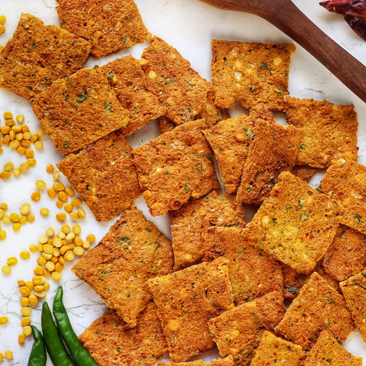 [Instant Delivery] Masala Vada Crackers | Crunchy & Delicious | Oil-free, Baked not Fried