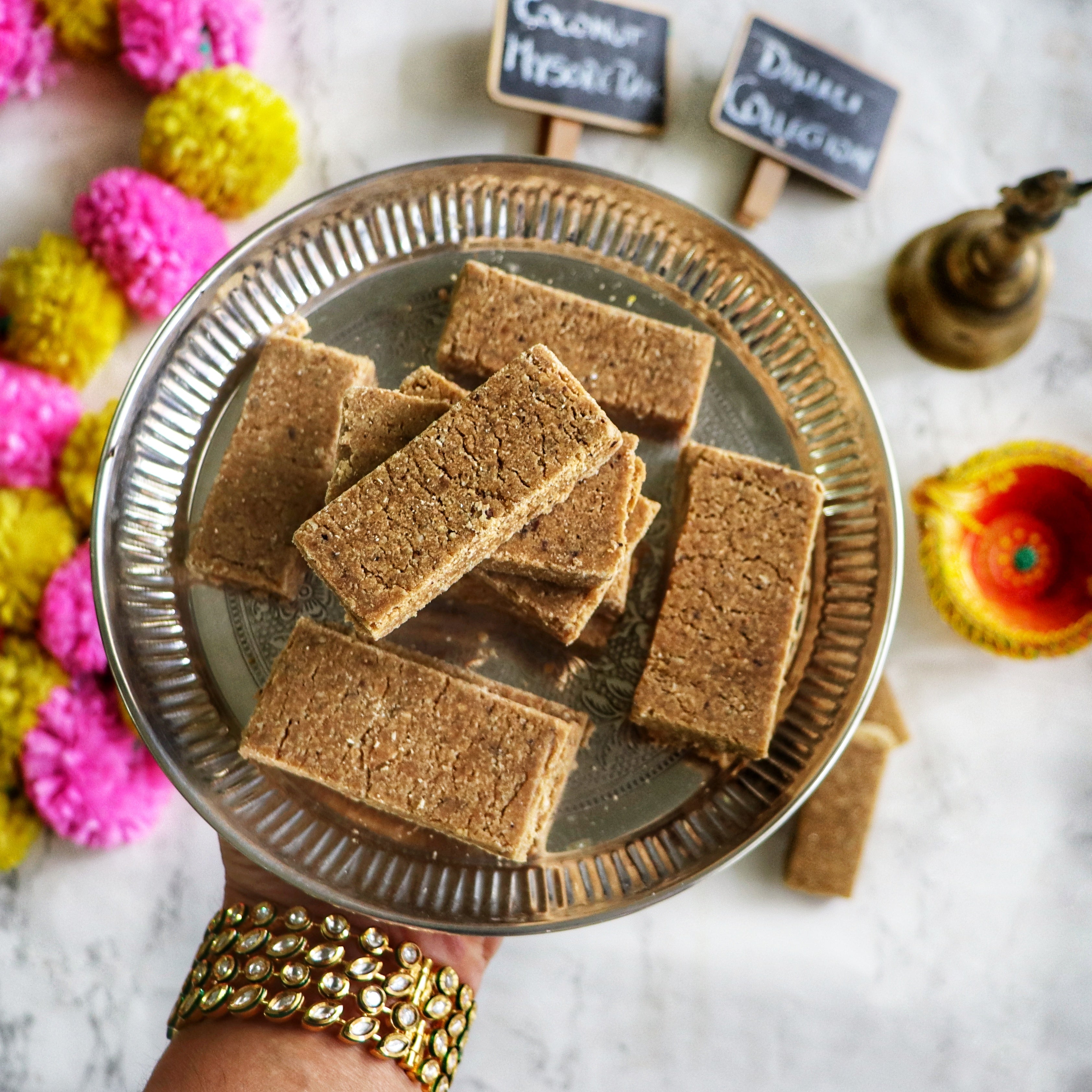 Coconut Mysore Pak - Diwali Special | Sweetened with Molasses & Made with Premium Cashew Butter