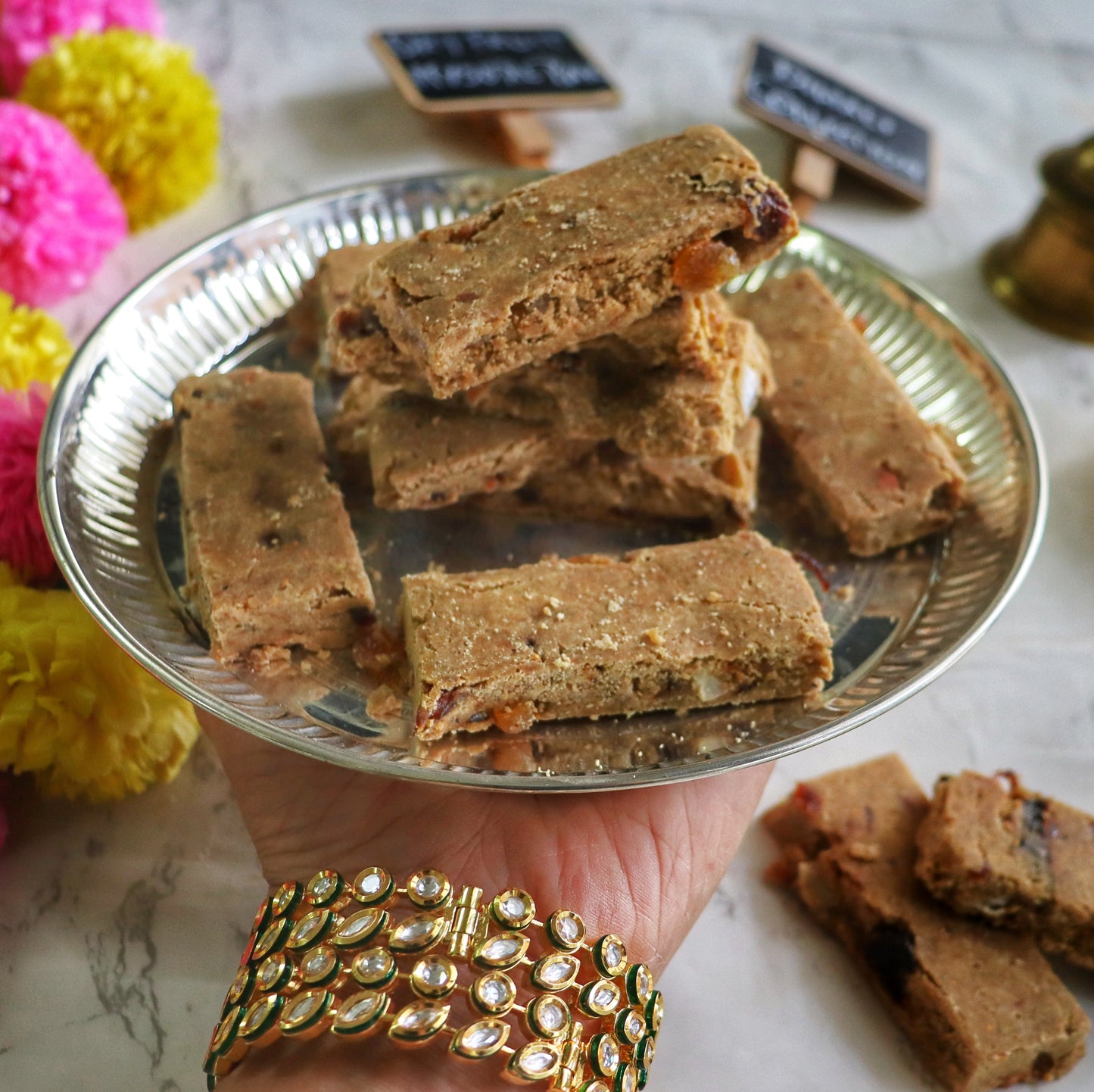 Dry Fruit Mysore Pak - Diwali Special | Sweetened with Molasses & Made with Premium Dry Fruits & Nuts