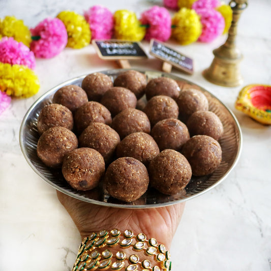 Coconut Chia Laddu - Diwali Special | Sweetened with Molasses & Made with Premium Cashew Butter