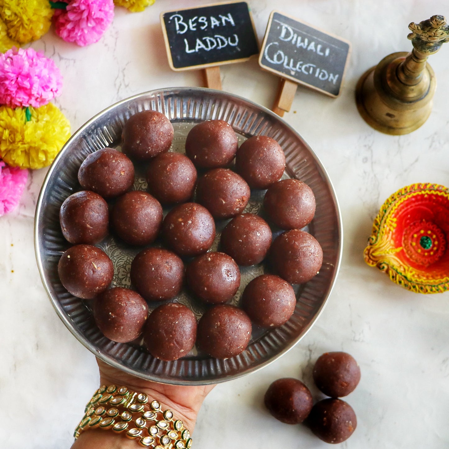 Assorted Diwali Laddu Gift Box | Premium & Handcrafted Gifting | 4 Varieties