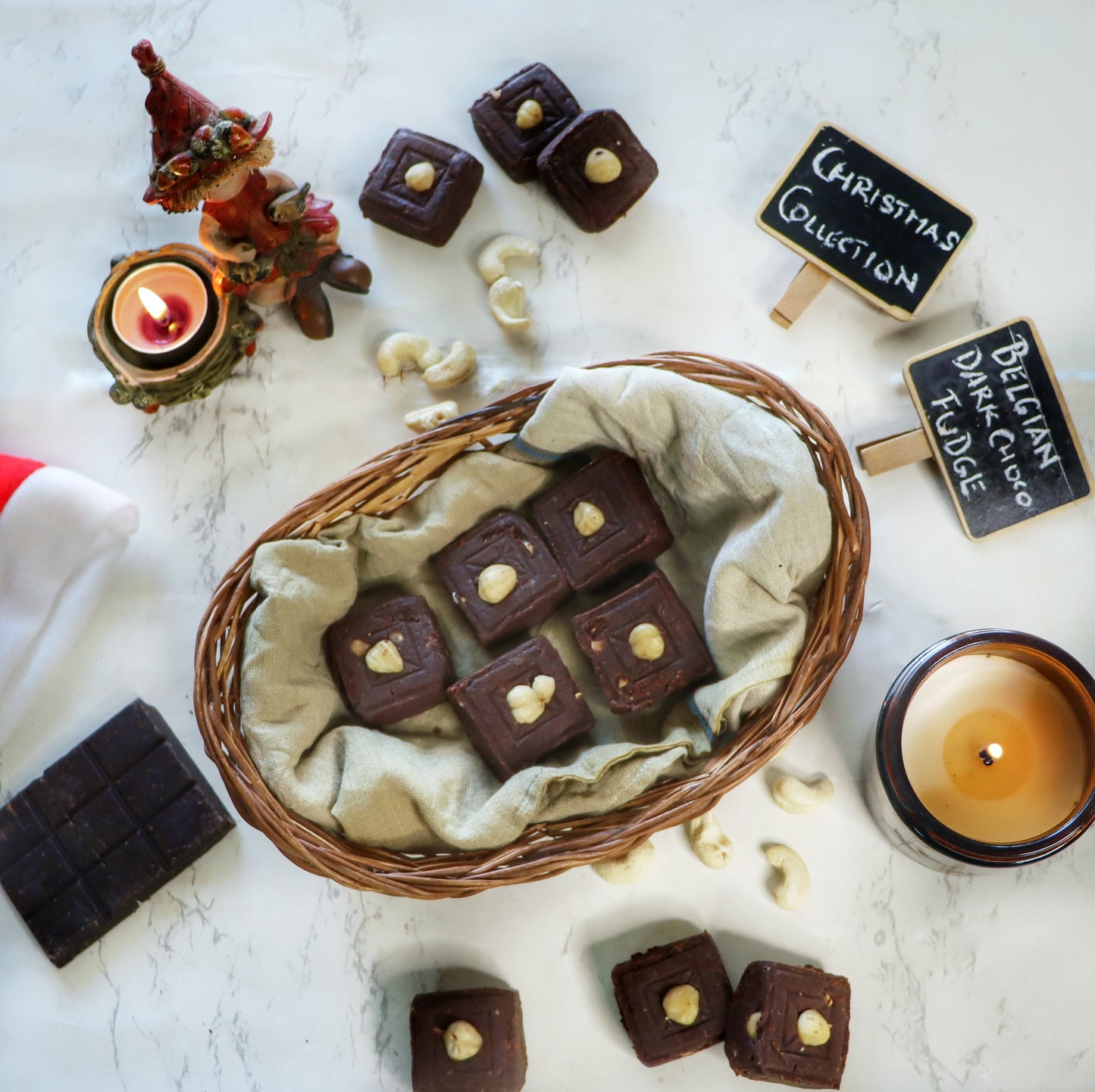 Belgian Dark Chocolate Fudge | Christmas Gifting Pack | Sugar-free, Gluten-free & Plant-based