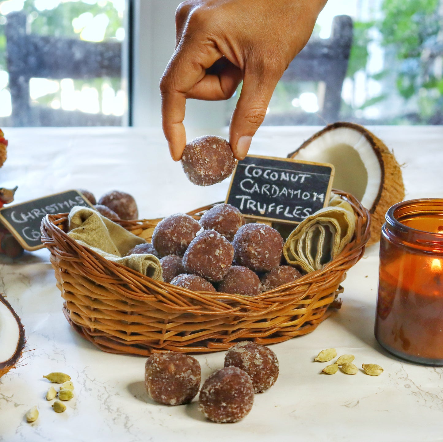 Coconut Cardamom Bliss Truffle | Christmas Gift Boxes | Sugar-free, Gluten-free & Plant-based