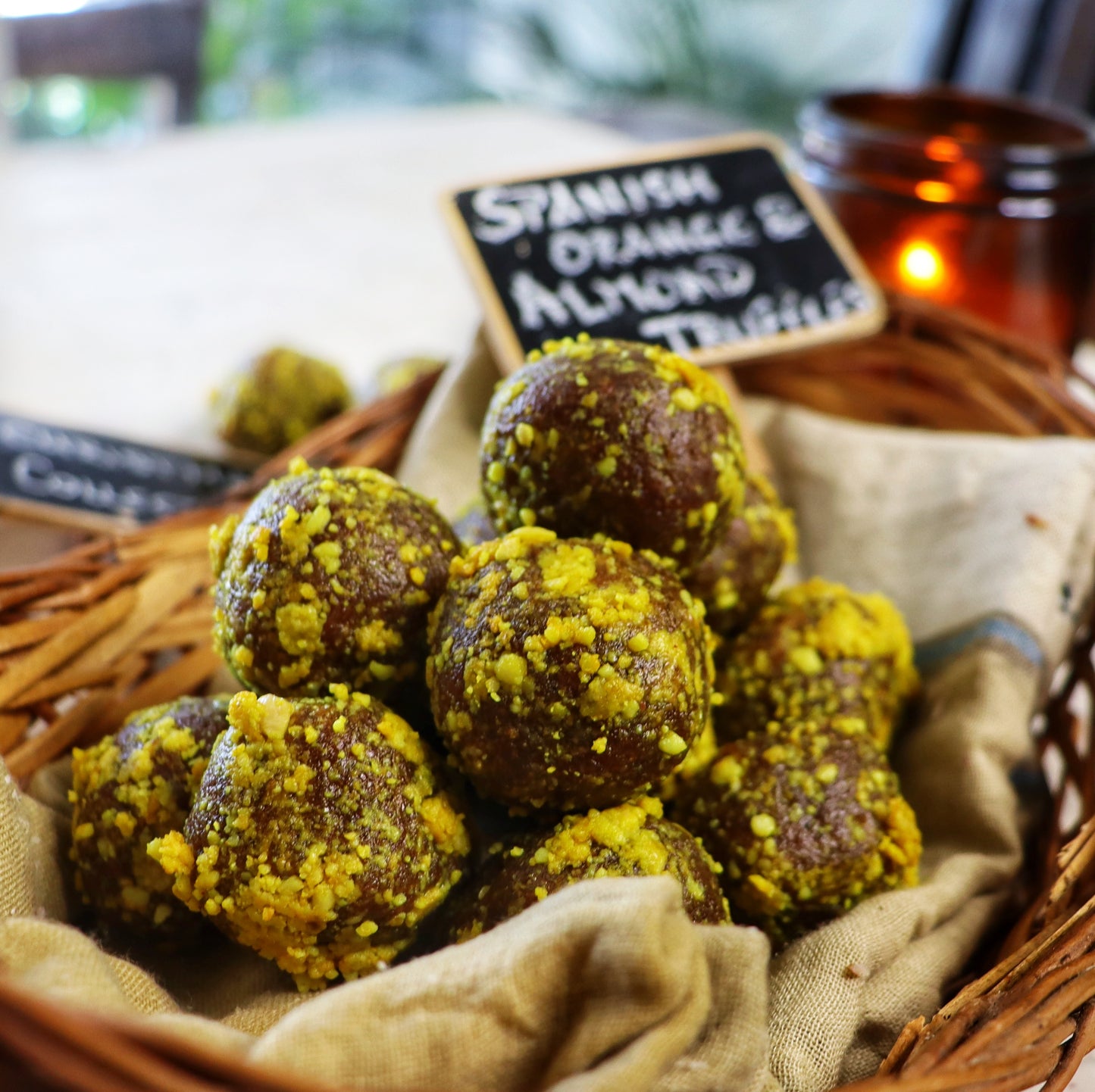 Spanish Orange & Almond Truffles | Christmas Gift Boxes | Sugar-free, Gluten-free & Plant-based