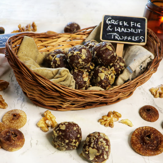 Greek Fig & Walnut Truffles | Christmas Gift Boxes | Sugar-free, Gluten-free & Plant-based