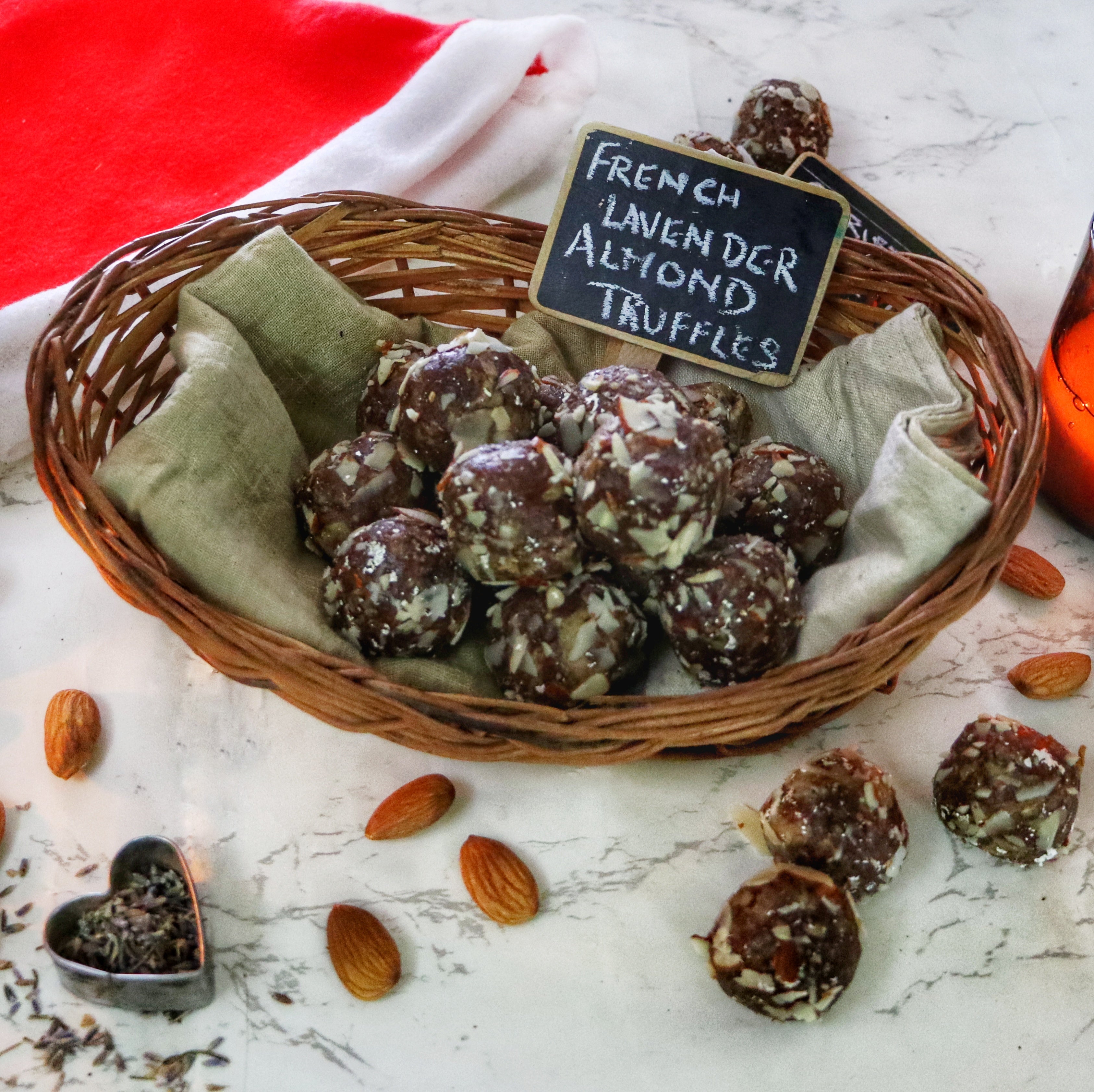 French Lavender Almond Truffles | Christmas Gift Boxes | Sugar-free, Gluten-free & Plant-based