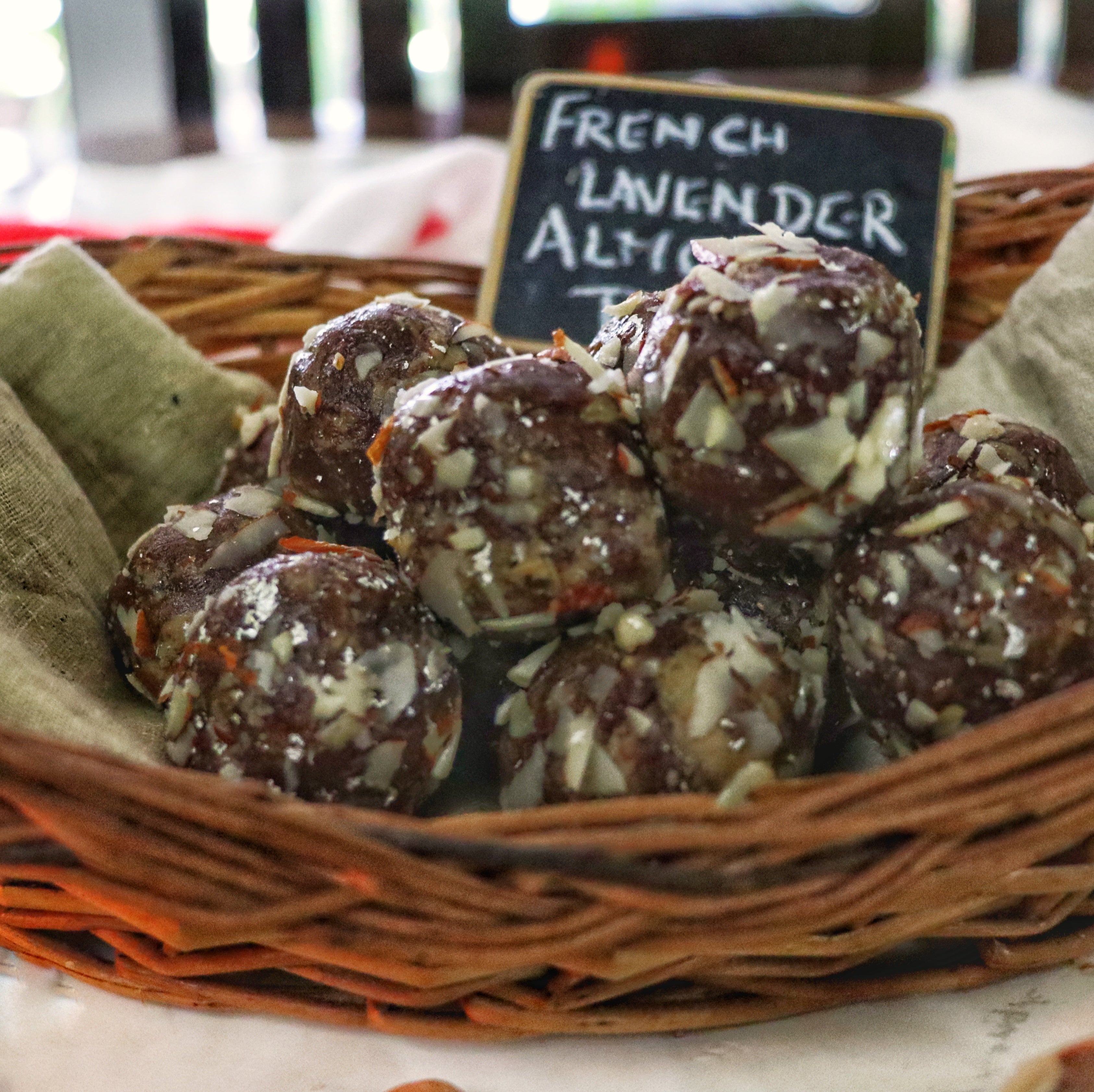 French Lavender Almond Truffles | Christmas Gift Boxes | Sugar-free, Gluten-free & Plant-based