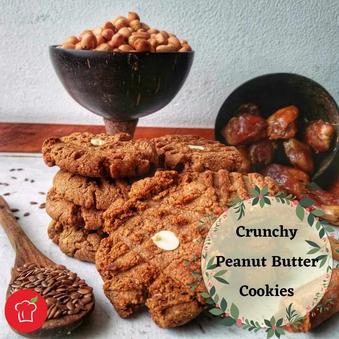Crunchy Peanut Butter Cookies(200g) Gluten-Free - Sampoorna Ahara - Healthy Food, Food Delivery, Food Order Online, Healthy Snacks, Healthy Breakfast, Sourdough Breads, Sugar-free Desserts
