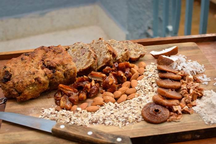 Muesli Loaf - with fruits and nuts - 600g - Sampoorna Ahara - Healthy Food, Food Delivery, Food Order Online, Healthy Snacks, Healthy Breakfast, Sourdough Breads, Sugar-free Desserts