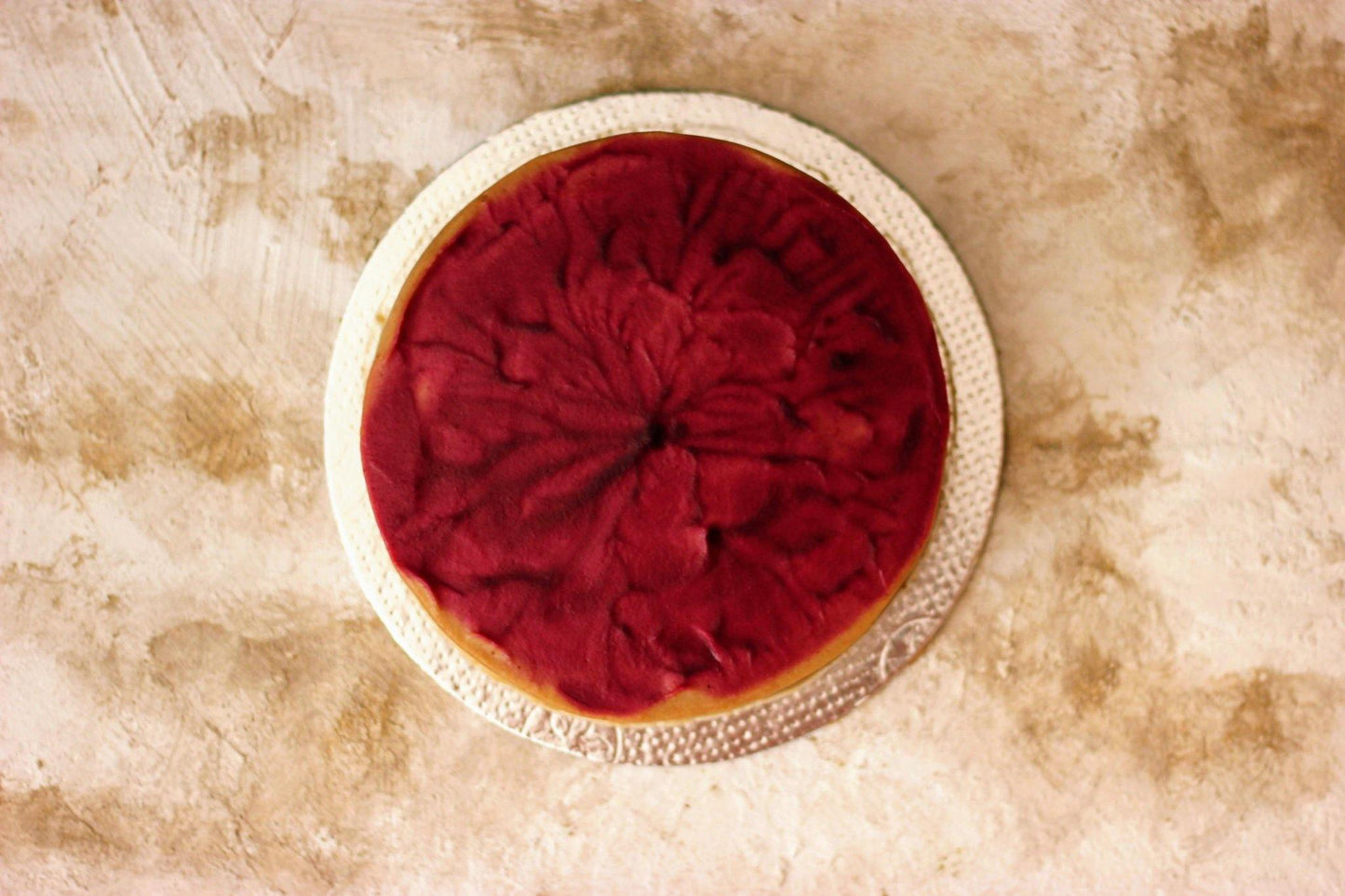 Velvet Rose Cake - Pomegranate and Vanilla sponge with a Cashew Cream Cheese Icing (600g) - Sampoorna Ahara - Healthy Food, Food Delivery, Food Order Online, Healthy Snacks, Healthy Breakfast, Sourdough Breads, Sugar-free Desserts